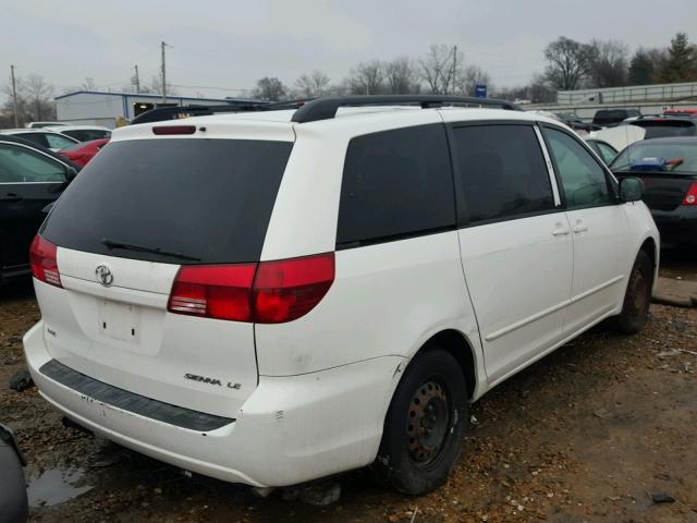 5TDZA23C35S291071 - 2005 TOYOTA SIENNA CE WHITE photo 4