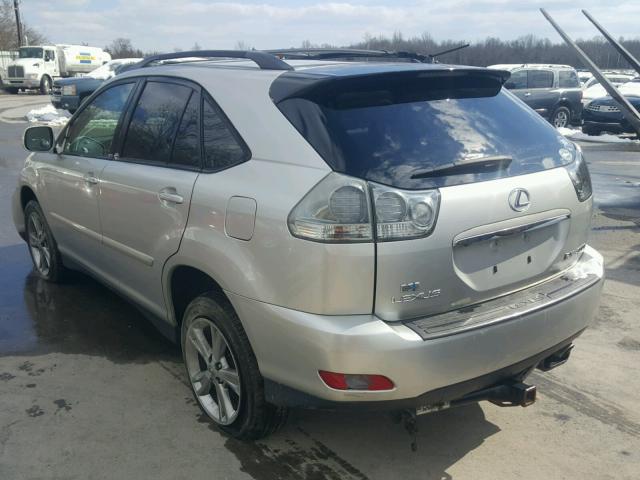 JTJHW31U860016666 - 2006 LEXUS RX 400 HYB SILVER photo 3