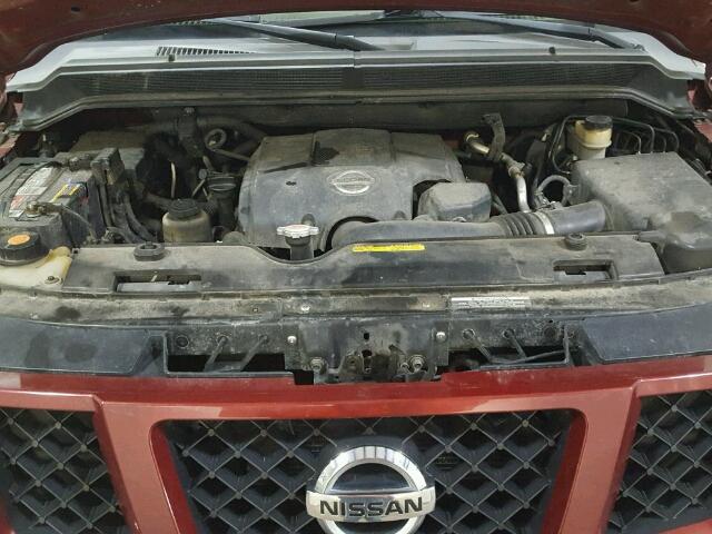 5N1AA08C49N602900 - 2009 NISSAN ARMADA SE RED photo 7