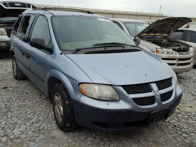 1D4GP253X3B223280 - 2003 DODGE CARAVAN SE BLUE photo 1