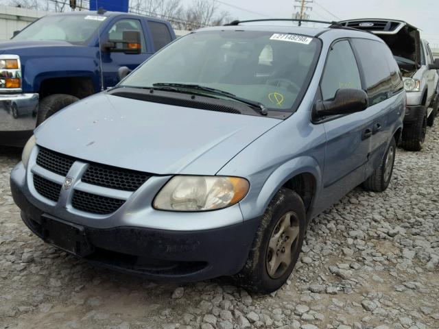 1D4GP253X3B223280 - 2003 DODGE CARAVAN SE BLUE photo 2