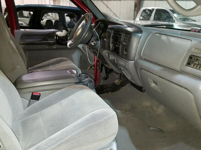 1FMSU41F82EB66498 - 2002 FORD EXCURSION MAROON photo 5