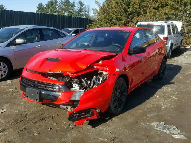 1C3CDFBB3GD728454 - 2016 DODGE DART SXT ORANGE photo 2