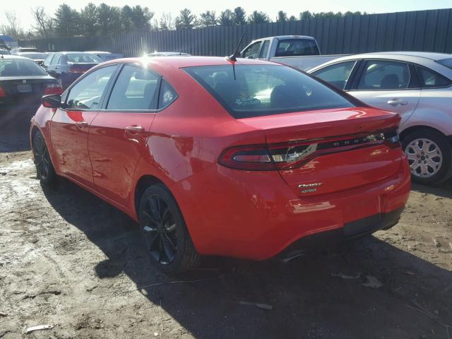 1C3CDFBB3GD728454 - 2016 DODGE DART SXT ORANGE photo 3