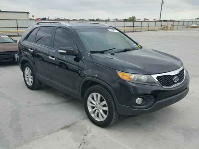 5XYKU3A13BG144628 - 2011 KIA SORENTO EX BLACK photo 1