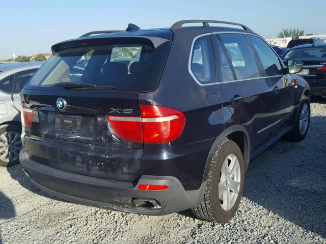 5UXFE83538L164790 - 2008 BMW X5 4.8I BLUE photo 4