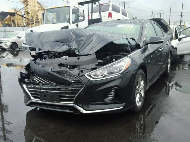 5NPE34AF3JH598533 - 2018 HYUNDAI SONATA SPO BLACK photo 2