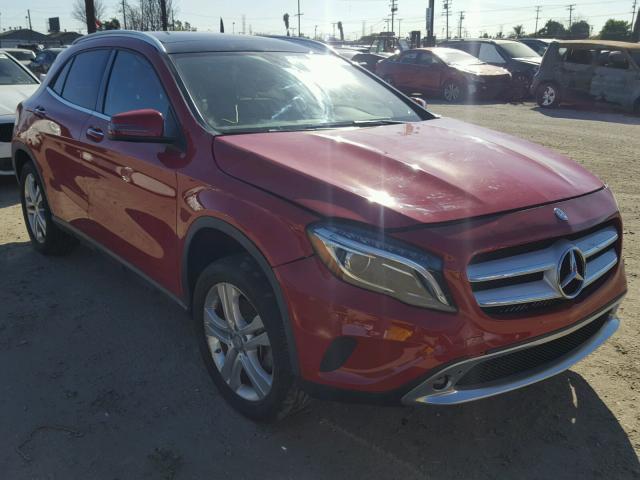 WDCTG4EB8FJ177340 - 2015 MERCEDES-BENZ GLA 250 RED photo 1