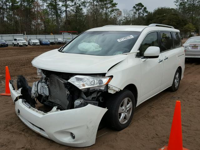 JN8AE2KP6E9102051 - 2014 NISSAN QUEST S WHITE photo 2