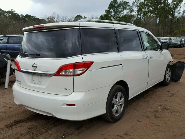 JN8AE2KP6E9102051 - 2014 NISSAN QUEST S WHITE photo 4