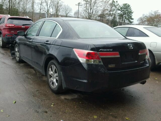 1HGCP2F6XCA125779 - 2012 HONDA ACCORD SE BLACK photo 3