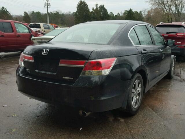 1HGCP2F6XCA125779 - 2012 HONDA ACCORD SE BLACK photo 4