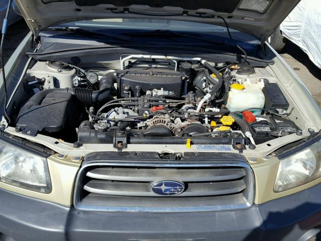 JF1SG63674H720593 - 2004 SUBARU FORESTER 2 GOLD photo 7