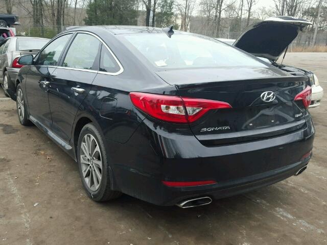 5NPE34AF2FH132034 - 2015 HYUNDAI SONATA SPO BLACK photo 3