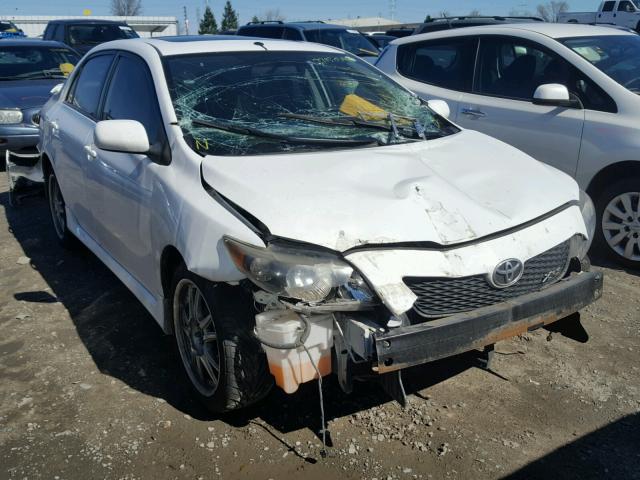 1NXBE4EE3AZ251087 - 2010 TOYOTA COROLLA XR WHITE photo 1