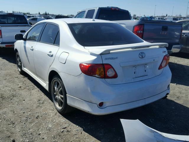 1NXBE4EE3AZ251087 - 2010 TOYOTA COROLLA XR 白色 照片 3