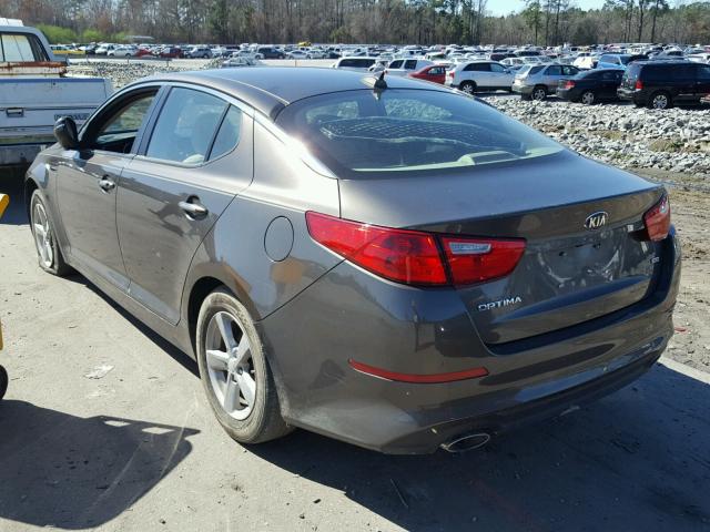 5XXGM4A77FG405902 - 2015 KIA OPTIMA LX BROWN photo 3