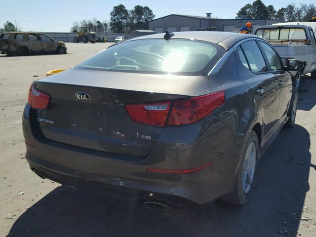 5XXGM4A77FG405902 - 2015 KIA OPTIMA LX BROWN photo 4