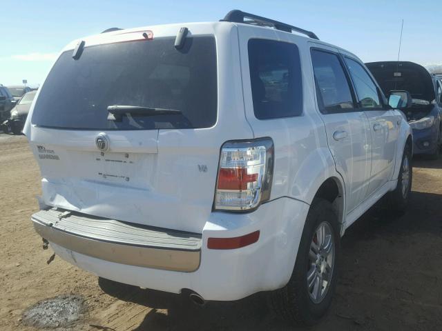 4M2CU81108KJ31429 - 2008 MERCURY MARINER WHITE photo 4