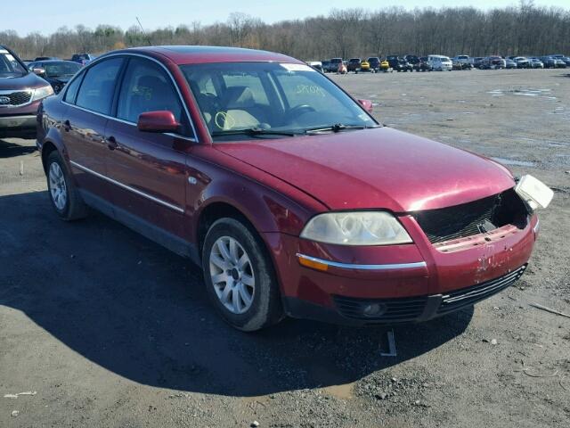 WVWPD63B52P342444 - 2002 VOLKSWAGEN PASSAT GLS MAROON photo 1