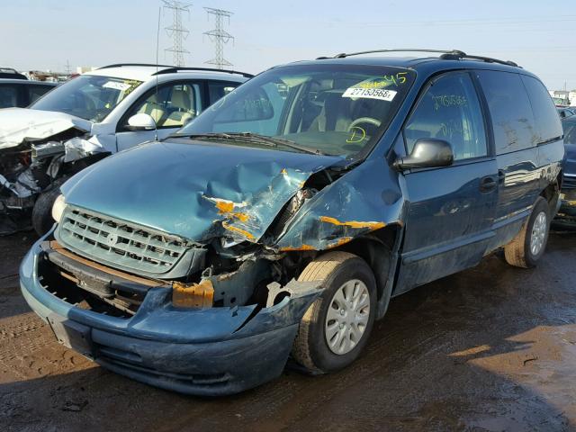 2C4GJ2532YR783740 - 2000 CHRYSLER VOYAGER GREEN photo 2