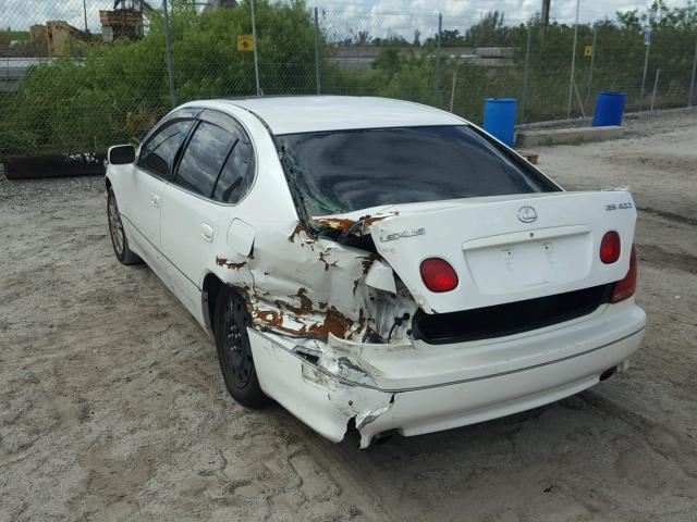 JT8BH68X6Y0025095 - 2000 LEXUS GS 400 WHITE photo 3