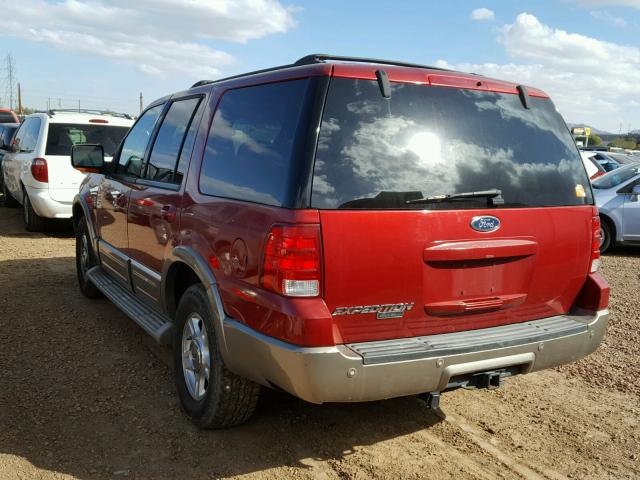 1FMPU17L74LA53643 - 2004 FORD EXPEDITION RED photo 3