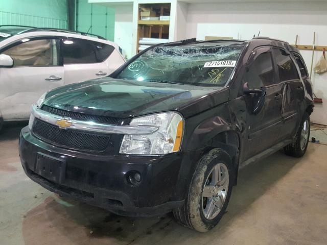 2CNDL73F576100688 - 2007 CHEVROLET EQUINOX LT BLACK photo 2