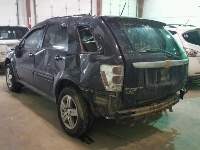 2CNDL73F576100688 - 2007 CHEVROLET EQUINOX LT BLACK photo 3