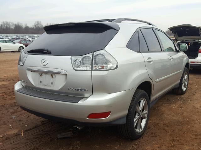 JTJHW31U872013420 - 2007 LEXUS RX 400H GRAY photo 4