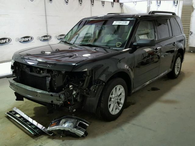 2FMGK5B82FBA17457 - 2015 FORD FLEX SE BLACK photo 2