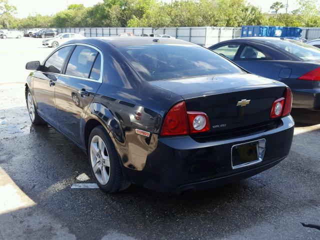 1G1ZB5EB9A4135859 - 2010 CHEVROLET MALIBU LS BLACK photo 3