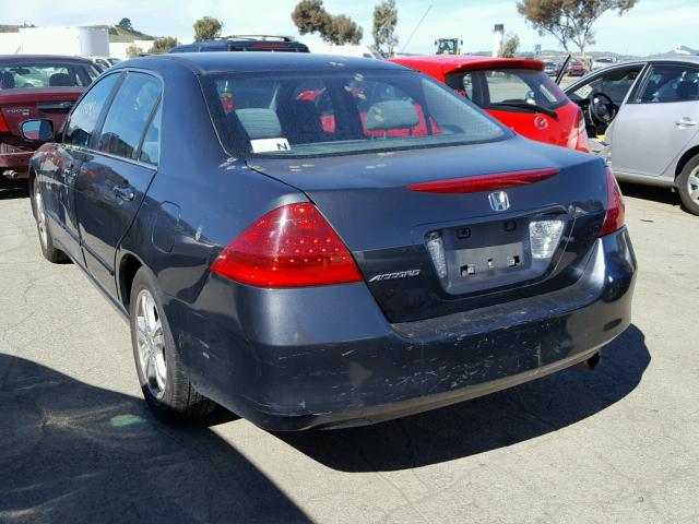 1HGCM56396A053753 - 2006 HONDA ACCORD SE BLUE photo 3