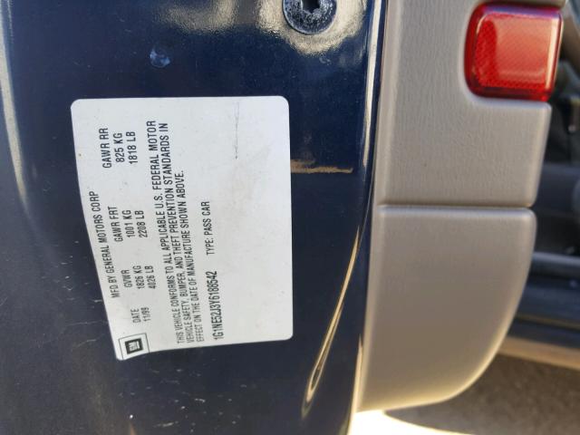 1G1NE52J3Y6188542 - 2000 CHEVROLET MALIBU LS ლურჯი ფოტო 10