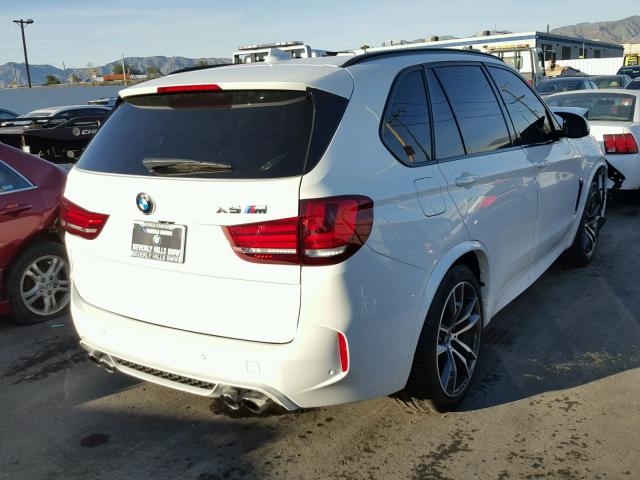 5YMKT6C31H0X20614 - 2017 BMW X5 M WHITE photo 4