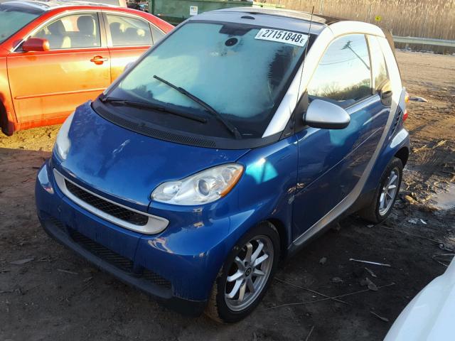 WMEEK31X09K217211 - 2009 SMART FORTWO PAS BLUE photo 2