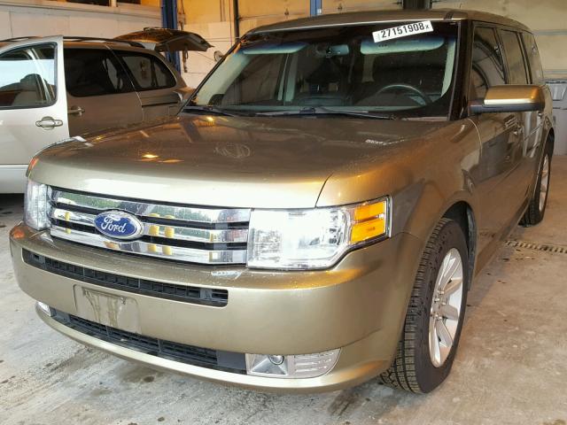 2FMHK6CC7CBD00574 - 2012 FORD FLEX SEL GOLD photo 2