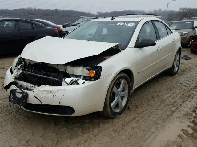 1G2ZH57N084133056 - 2008 PONTIAC G6 GT WHITE photo 2