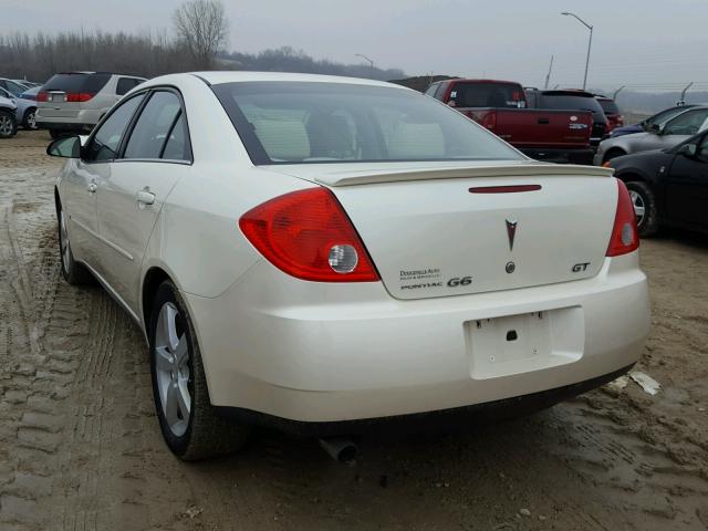 1G2ZH57N084133056 - 2008 PONTIAC G6 GT WHITE photo 3