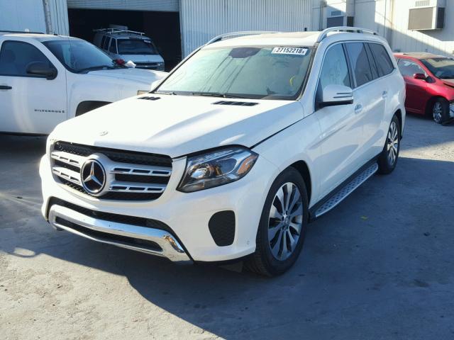 4JGDF6EE5HA740135 - 2017 MERCEDES-BENZ GLS 450 4M WHITE photo 2