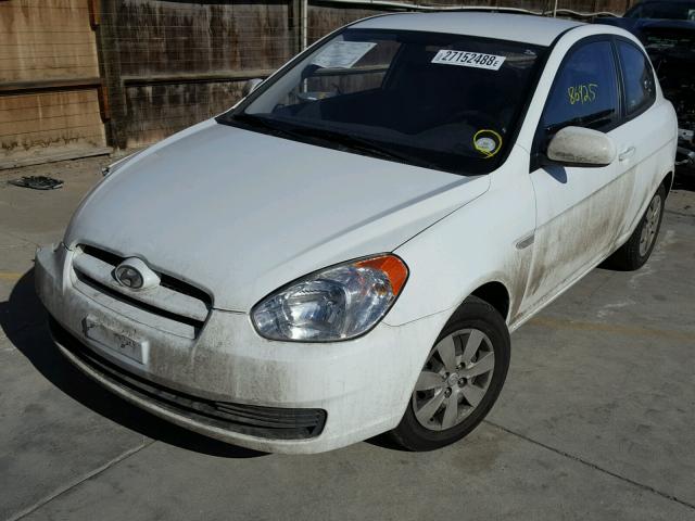 KMHCM3AC2AU181619 - 2010 HYUNDAI ACCENT BLU WHITE photo 2