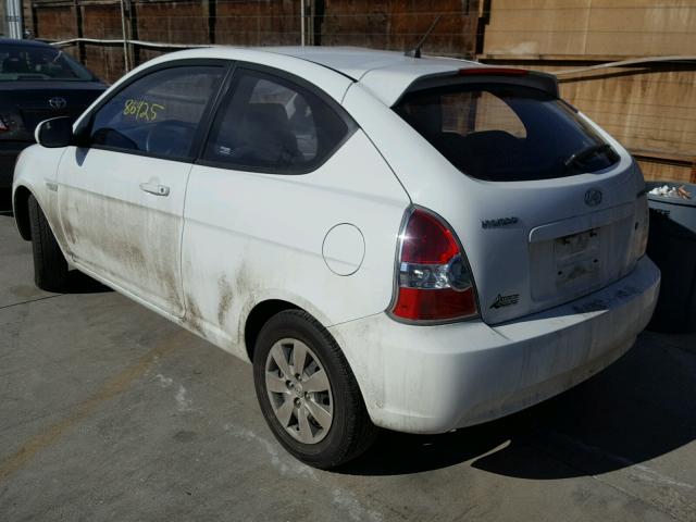 KMHCM3AC2AU181619 - 2010 HYUNDAI ACCENT BLU WHITE photo 3