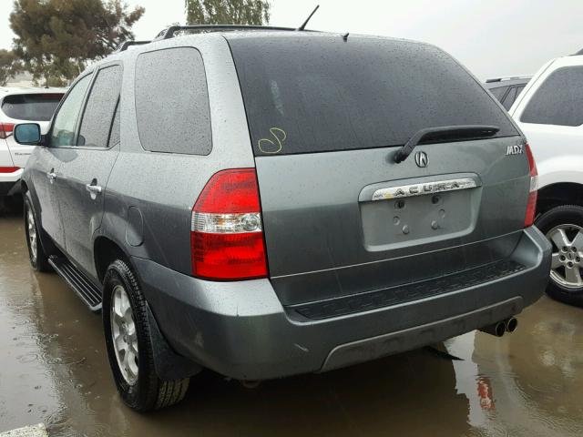 2HNYD18652H515641 - 2002 ACURA MDX TOURIN GRAY photo 3