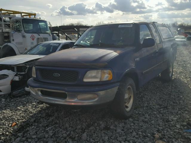 1FTDX18W6VNC33399 - 1997 FORD F150 BLUE photo 2