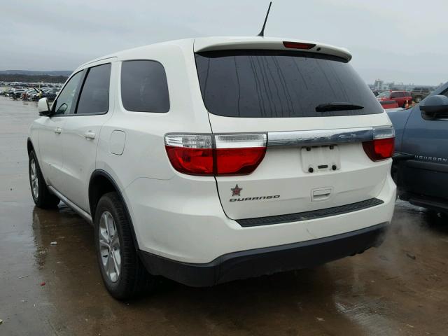 1C4RDHAG0CC109065 - 2012 DODGE DURANGO SX WHITE photo 3