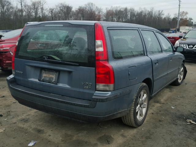 YV1SW59V042418579 - 2004 VOLVO V70 FWD BLUE photo 4