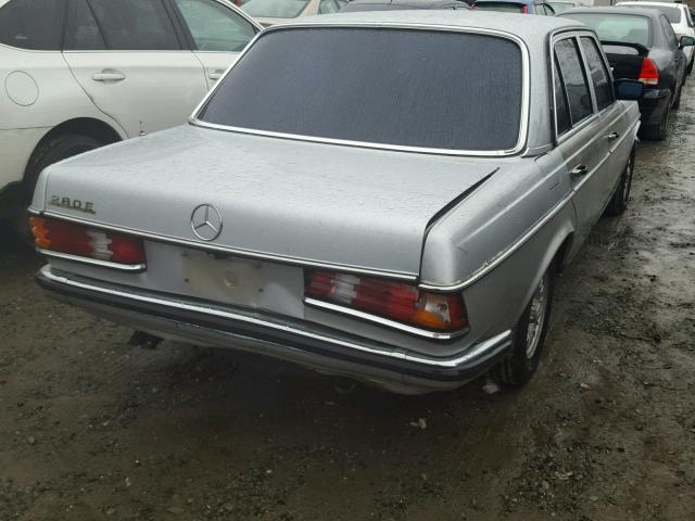 WDB12303312084885 - 1980 MERCEDES-BENZ 280E SILVER photo 4