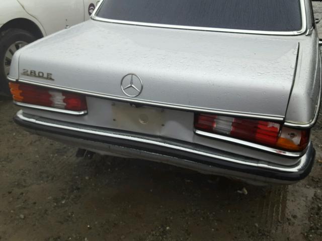 WDB12303312084885 - 1980 MERCEDES-BENZ 280E SILVER photo 9