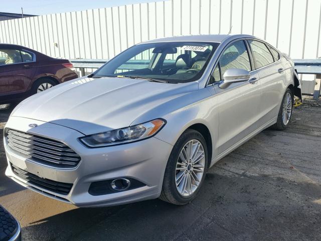 3FA6P0H95ER232244 - 2014 FORD FUSION SE SILVER photo 2