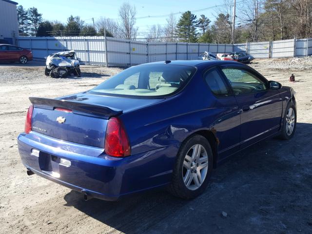 2G1WN161169342596 - 2006 CHEVROLET MONTE CARL BLUE photo 4